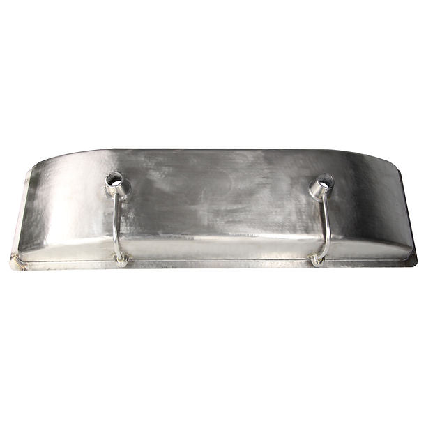 Nantucket TRS48-OF Stainless Steel Double Trough Undermount Bathroom Sink with Overflow