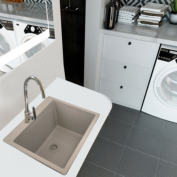 Nantucket 25"" single bowl granite composite sink