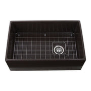 Nantucket 30" Farmhouse Fireclay Sink with Drain and Grid