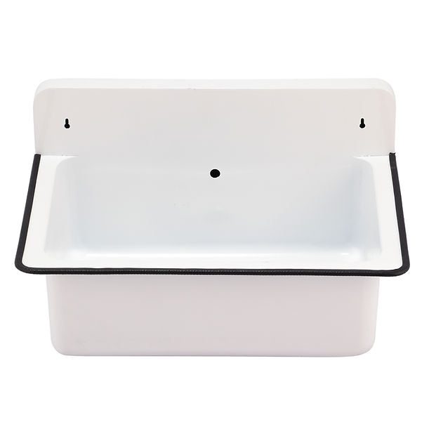 wallmount bucket sink Overflow
