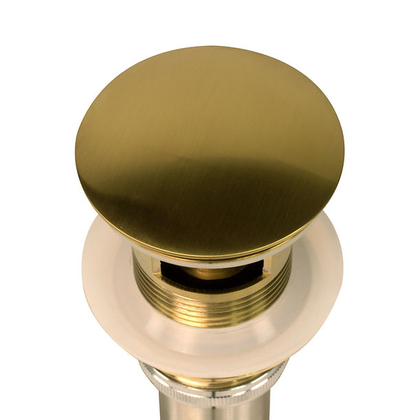 Nantucket Brushed Gold Finish Umbrella Drain Without Overflow NS-UDBG