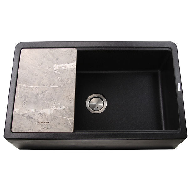 Nantucket - 33" Prep Station Reversible Granite Composite Sink