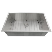 Nantucket ZR3219-16 - 32" Pro Series Large Rectangle Single Bowl Undermount Zero Radius Stainless Steel Kitchen Sink
