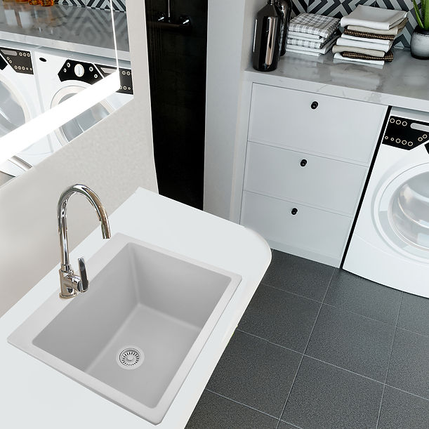Nantucket 25"" single bowl granite composite sink
