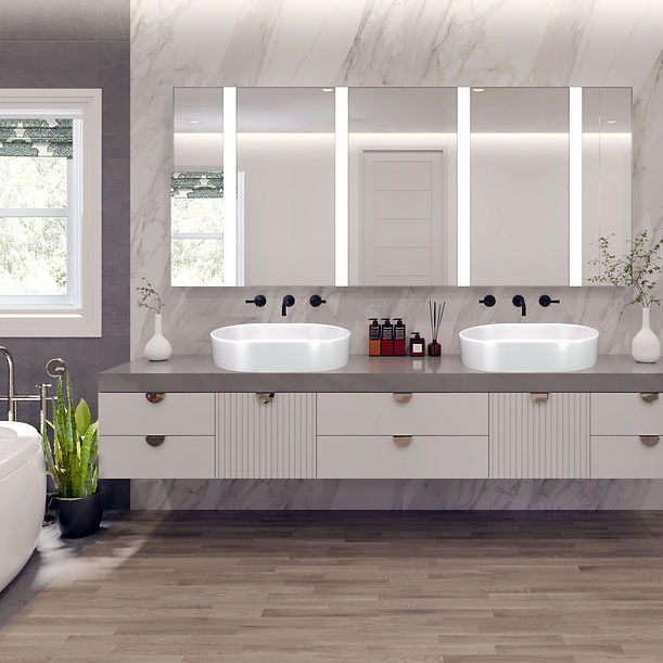 Nantucket Orta Italian Fireclay Vanity Sink - Matte White
