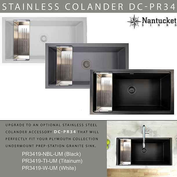 Nantucket Plymouth Collection Granite Composite Workstation sink