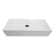 Nantucket Rectangle White Glacierstone Sink NS-GSTR24
