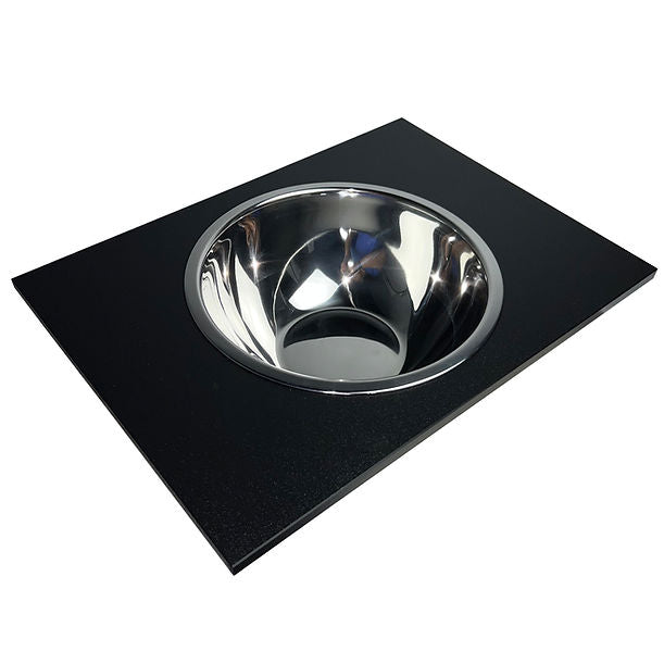 Nantucket - Black HDPE cutting board with Stainless Steal Colander