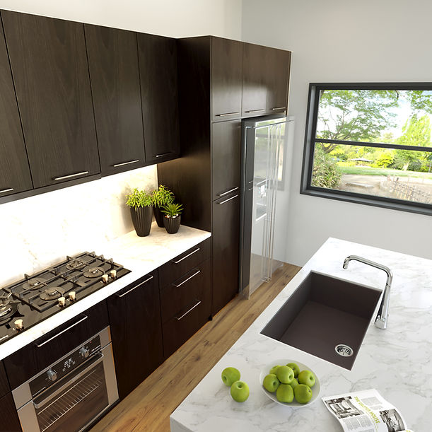 Nantucket Large Single Bowl Undermount Granite Composite