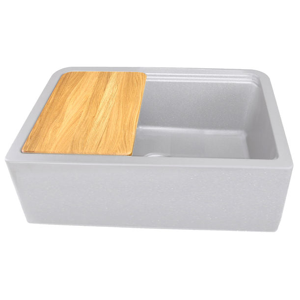 Nantucket 30" Reversible Workstation Granite Composite Apron Sink with Accessory Pack