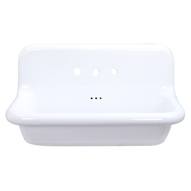 Nantucket Fireclay Utility Sink in all white NS-VCU36