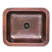 Nantucket REHC-2.5 - Hammered Copper Rectangle Bar Sink