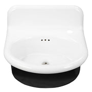 Nantucket Fireclay 30s Style Sink in all White with rounded front
