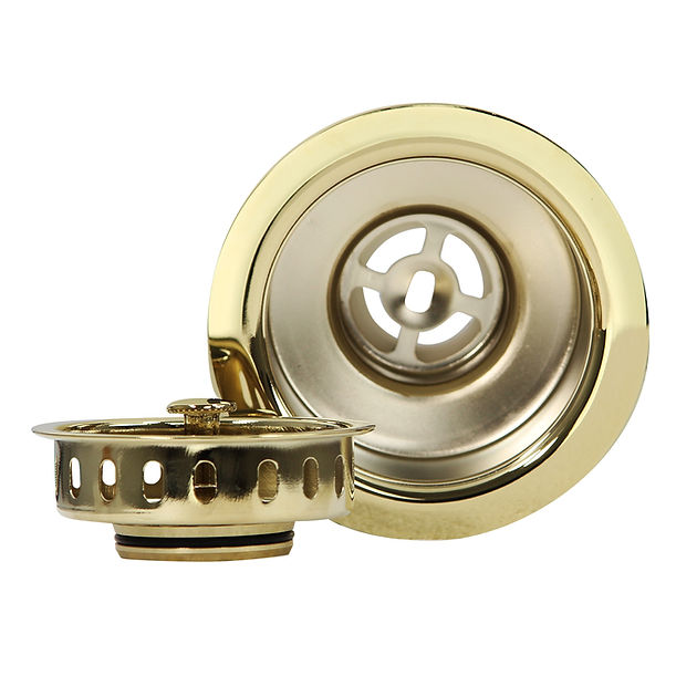 Nantucket Polished Brass 3.5" Kitchen Drain