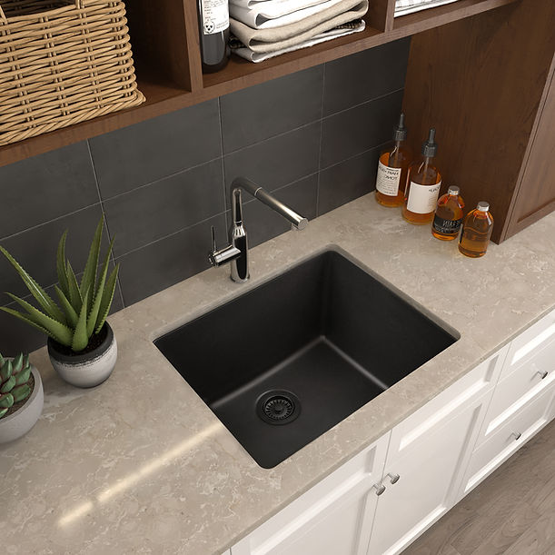 Nantucket 25"" single bowl granite composite sink