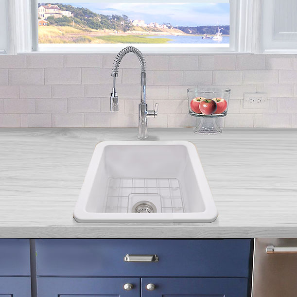 Nantucket 18" Undermount Fireclay Kitchen Sink Wellfleet