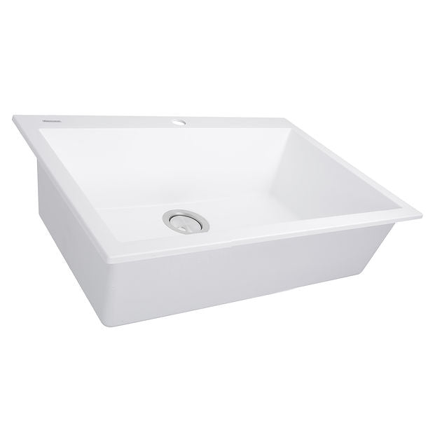 Nantuket Sinks 27" Single Bowl Dualmount Granite Composite Kitchen Sink