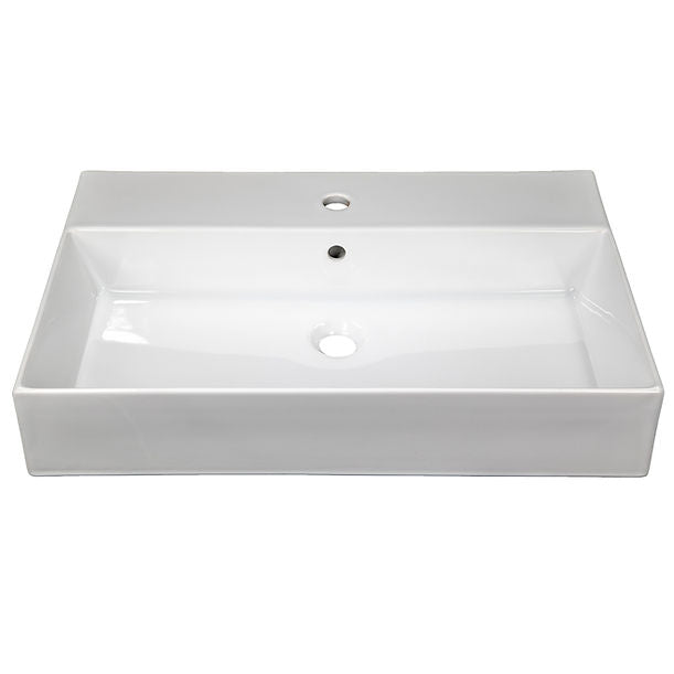 Nantucket 28" Fireclay Wallmount/Console Mount Bathroom Sink