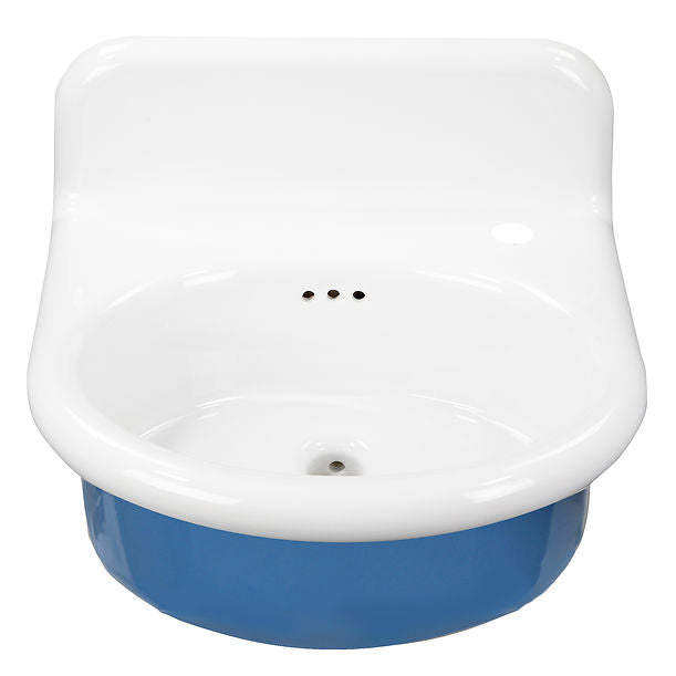 Nantucket Fireclay 30s Style Sink in all White with rounded front