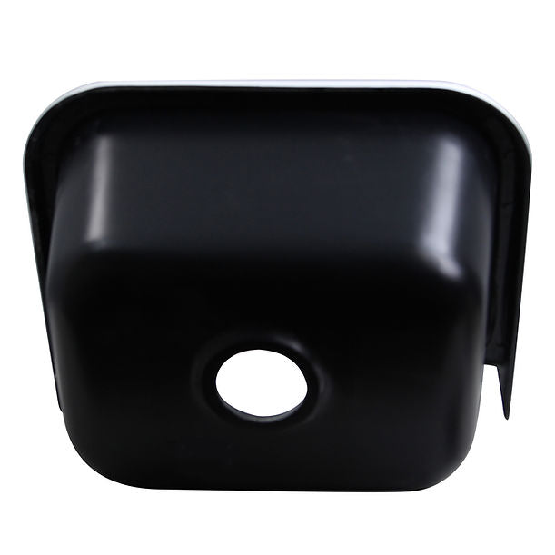 Nantucket 22in Cast Iron Highback Utility Sink White/Black