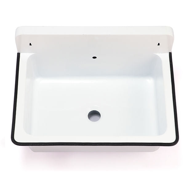 wallmount bucket sink Overflow