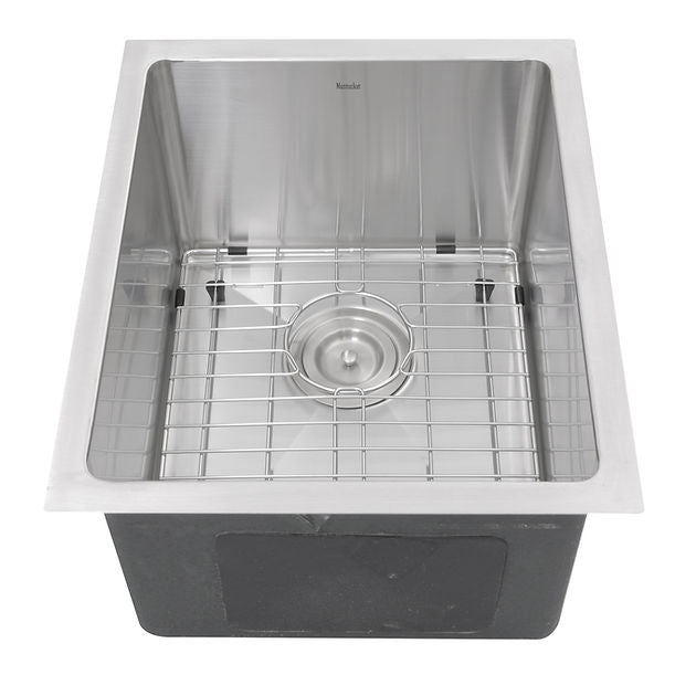 Nantucket SR1815 - 15" Pro Series Rectangle Undermount Small Radius Stainless Steel Bar/Prep Sink