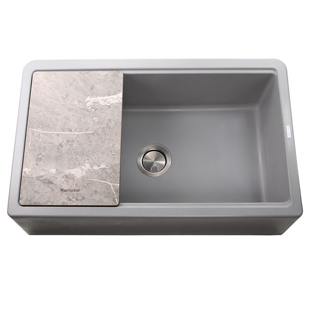 Nantucket - 33" Prep Station Reversible Granite Composite Sink