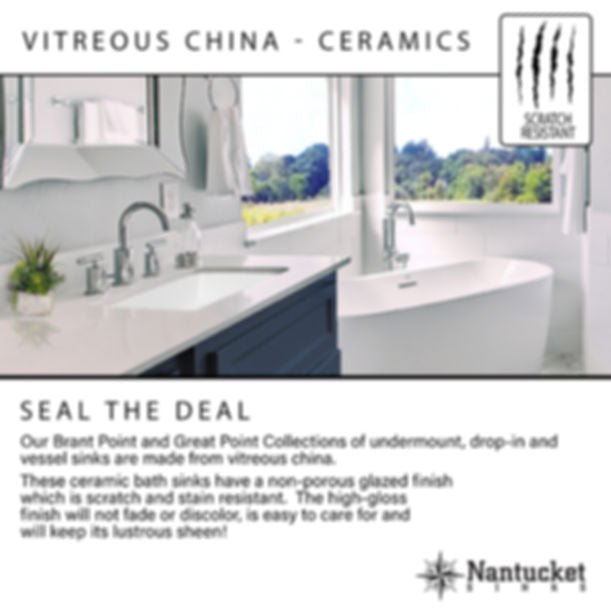Nantucket 15" X 12" Undermount Ceramic Sink