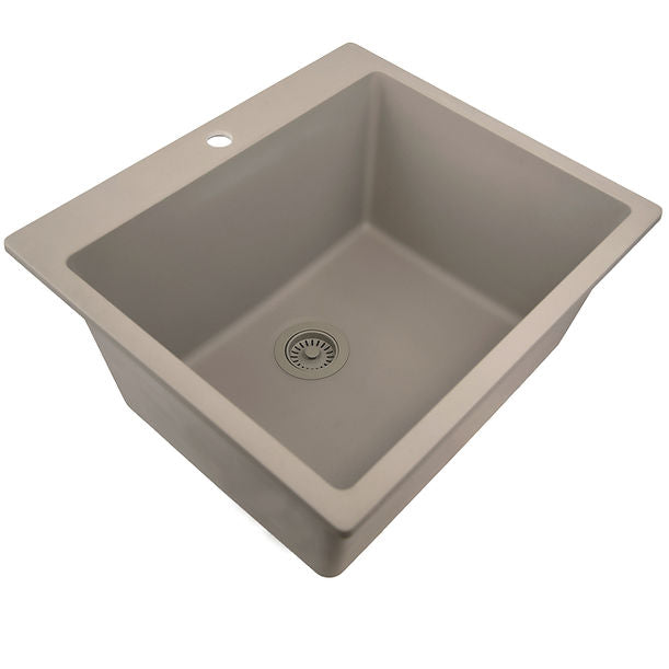 Nantucket 25"" single bowl granite composite sink