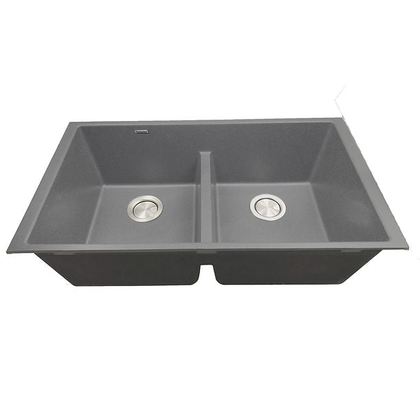 Nantucket Undermount Double Equal Bowls with Low Divide - Granite Composite Sink