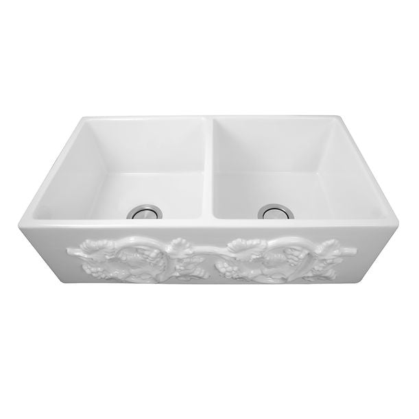 Nantucket Double Bowl Farmhouse Fireclay Sink