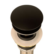 Nantucket Matte Black Finish Umbrella Drain With Overflow NS-UDMB-OF