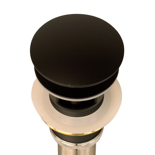 Nantucket Matte Black Finish Umbrella Drain With Overflow NS-UDMB-OF