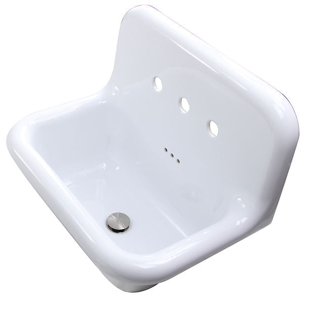 Nantucket Fireclay Utility Sink in all white NS-VC24