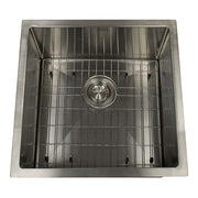 Nantucket AW1919-16 All Weather Prep-Station Single Bowl Undermount Stainless Steel Entertainment Sink