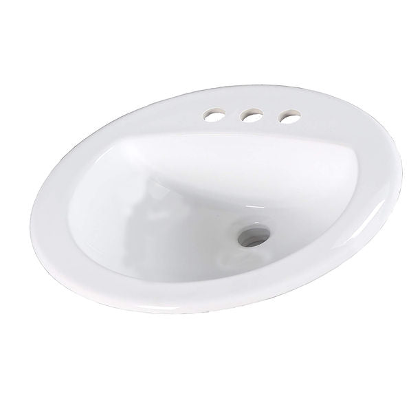 Nantucket 20.25" Drop-In Ceramic Vanity Sink DI2017-4