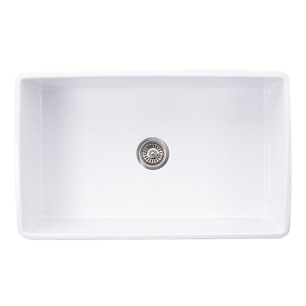 Nantucket 33" Farmhouse Fireclay Sink with Filigree Apron