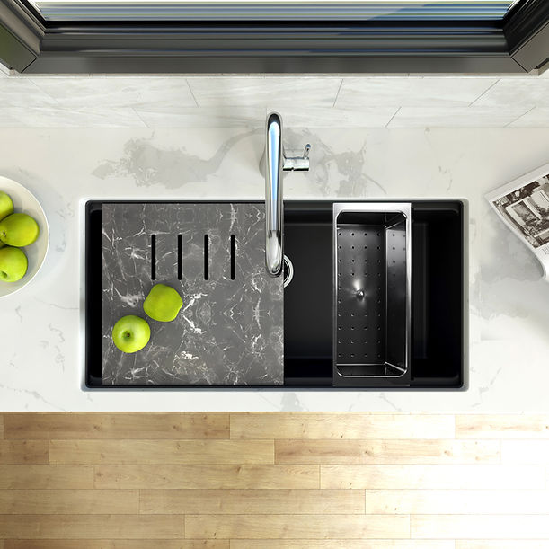 Nantucket Plymouth Collection Granite Composite Workstation sink