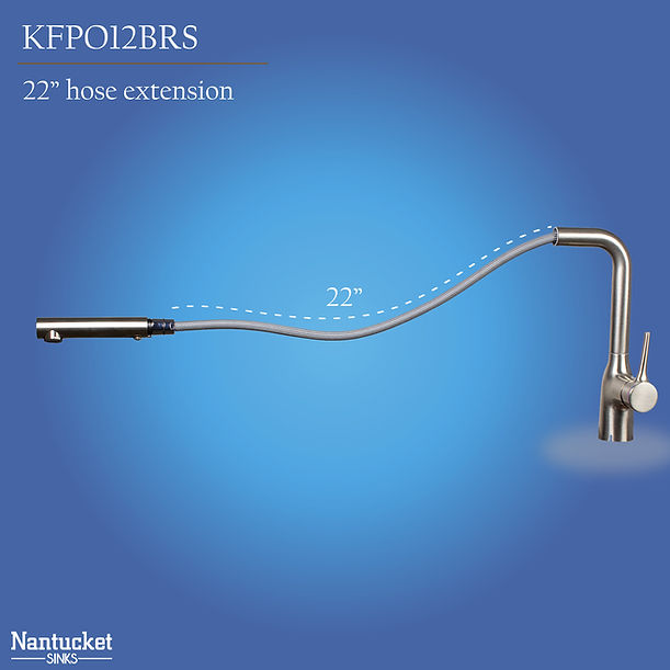 Brushed Stainless Kitchen Faucet with Pull Out Design