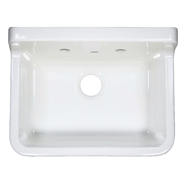 Nantucket 23.5" High Density Ceramic Utility/Laundry/Bar/Kitchen Sink
