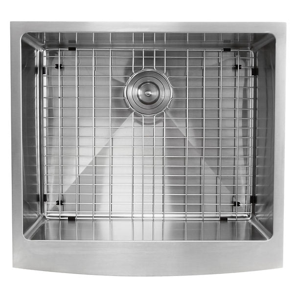 Nantucket Apron2420SR-16 - 24" Pro Series Single Bowl Farmhouse Apron Front Stainless Steel Kitchen Sink