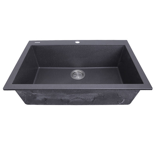 Nantuket Sinks 27" Single Bowl Dualmount Granite Composite Kitchen Sink