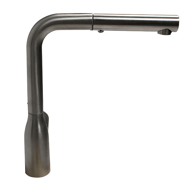 Brushed Stainless Kitchen Faucet with Pull Out Design