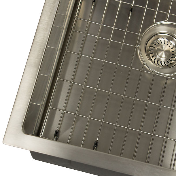 Nantucket AW1919-16 All Weather Prep-Station Single Bowl Undermount Stainless Steel Entertainment Sink