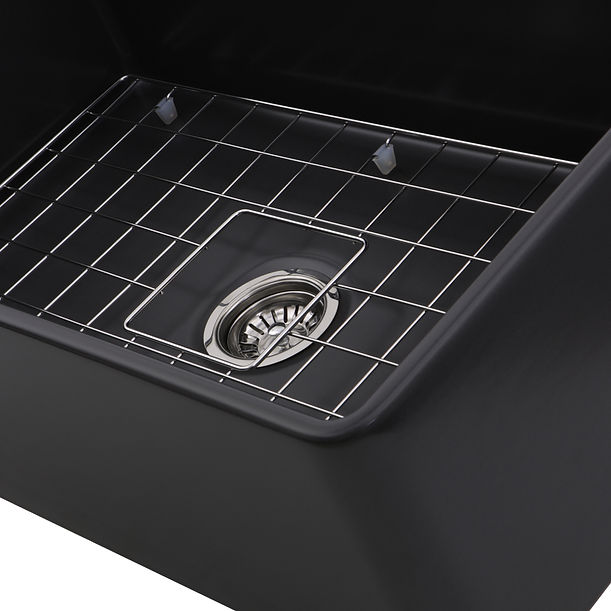 Nantucket - T-FCFS30G 30" Bluff Grey Fireclay Farmhouse Kitchen Sink