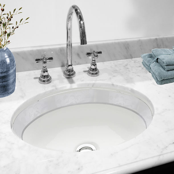 Nantucket Izola Italian Fireclay Vanity Sink