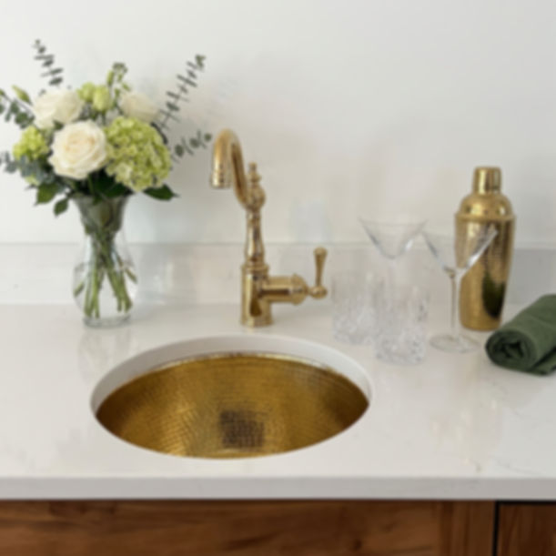 Nantucket RS15-UB 15" Hand Hammered Round Sink