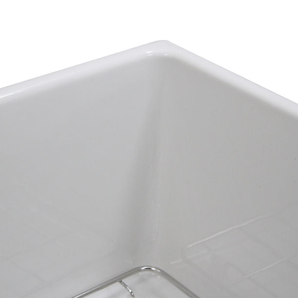 Nantucket 30" Farmhouse Fireclay Sink with Drain and Grid