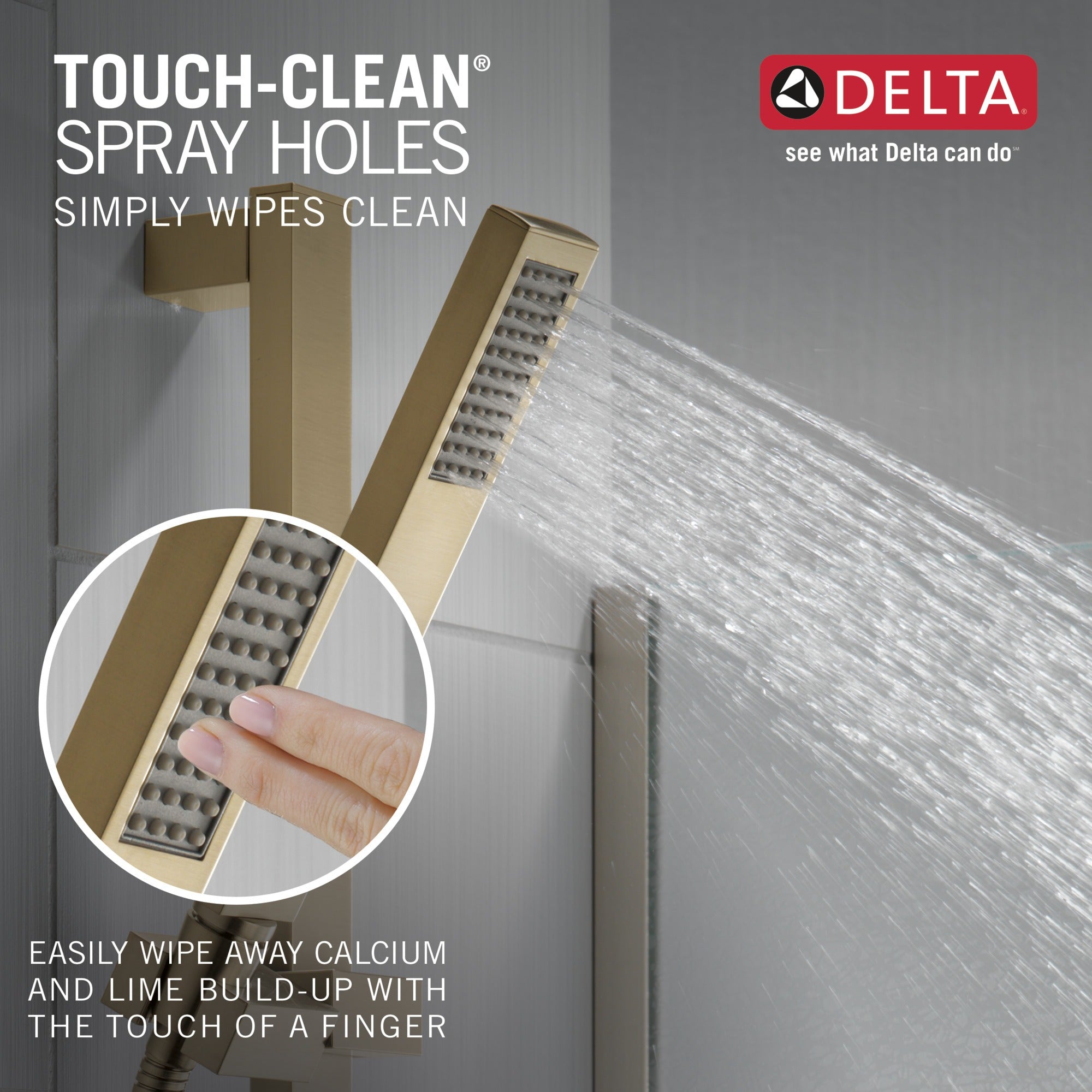 Delta Vero® Premium Single-Setting Slide Bar Hand Shower