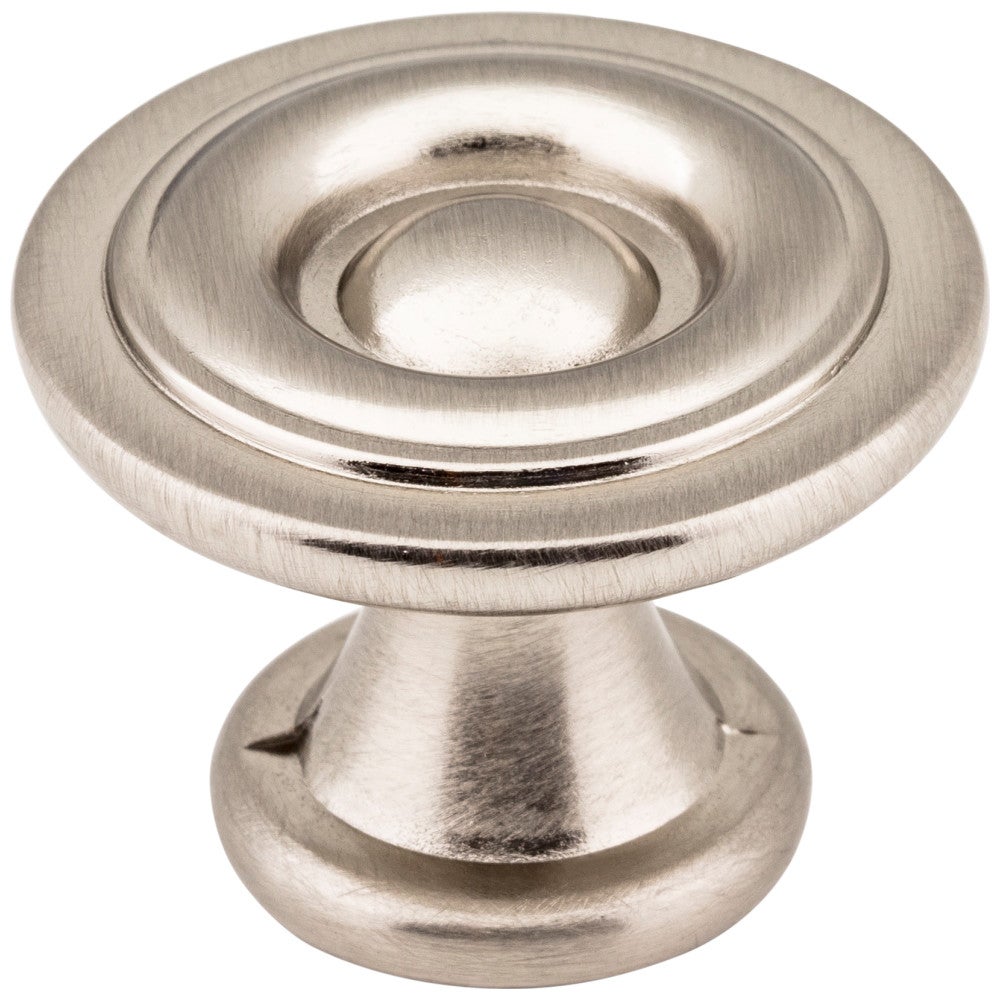Hardware Resources 1-3/16" Diameter Satin Nickel Button Syracuse Cabinet Knob